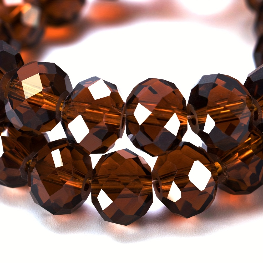 200 Amber Glass Beads for Jewelry Making