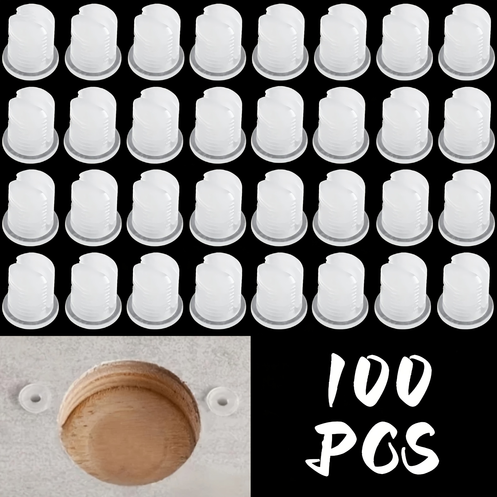 TEMU Lattes d'entoilage pour charnières à fente 600/300/100 pièces, inserts à vis auto-taraudeurs M3.5-M4, attaches de montage multifonctionnelles