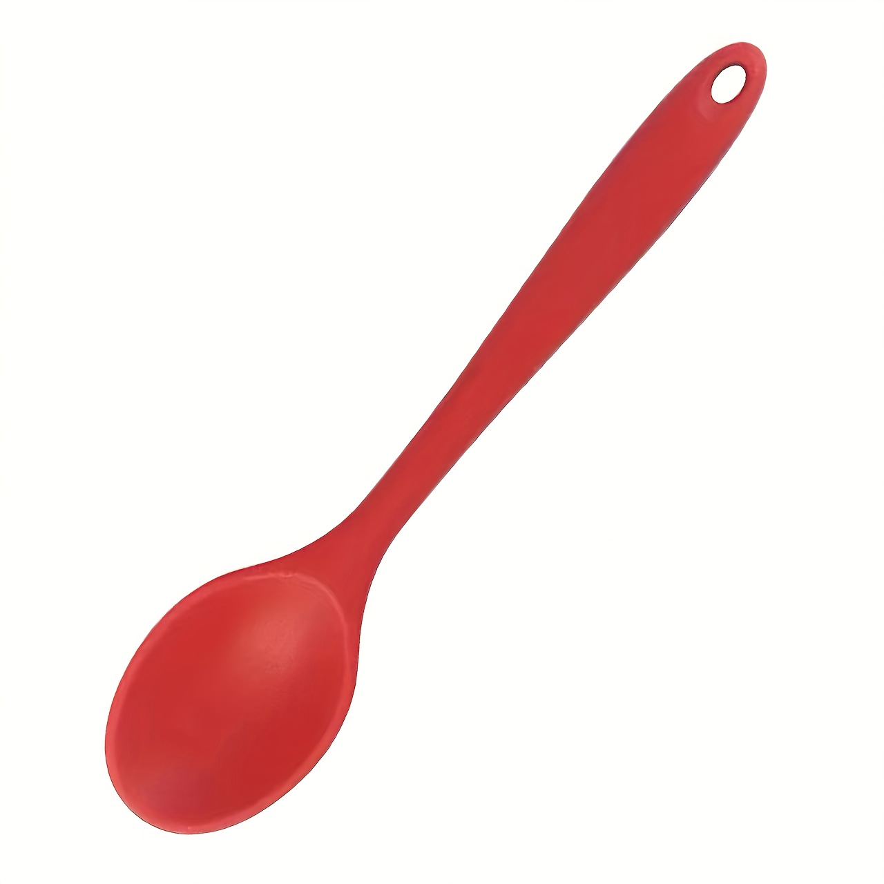 Image of Multi-functional Silicone Mixing Spoon, Heat Resistant Rubber Stirring Tool For Cooking And Baking