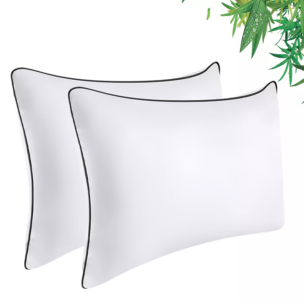 TEMU Hotel Set Of 2/4, Standard Queen King Size Sleep Pillows For Bed, Breathable Pillows - Soft And Supportive For Side Back Sleepers - Filling,