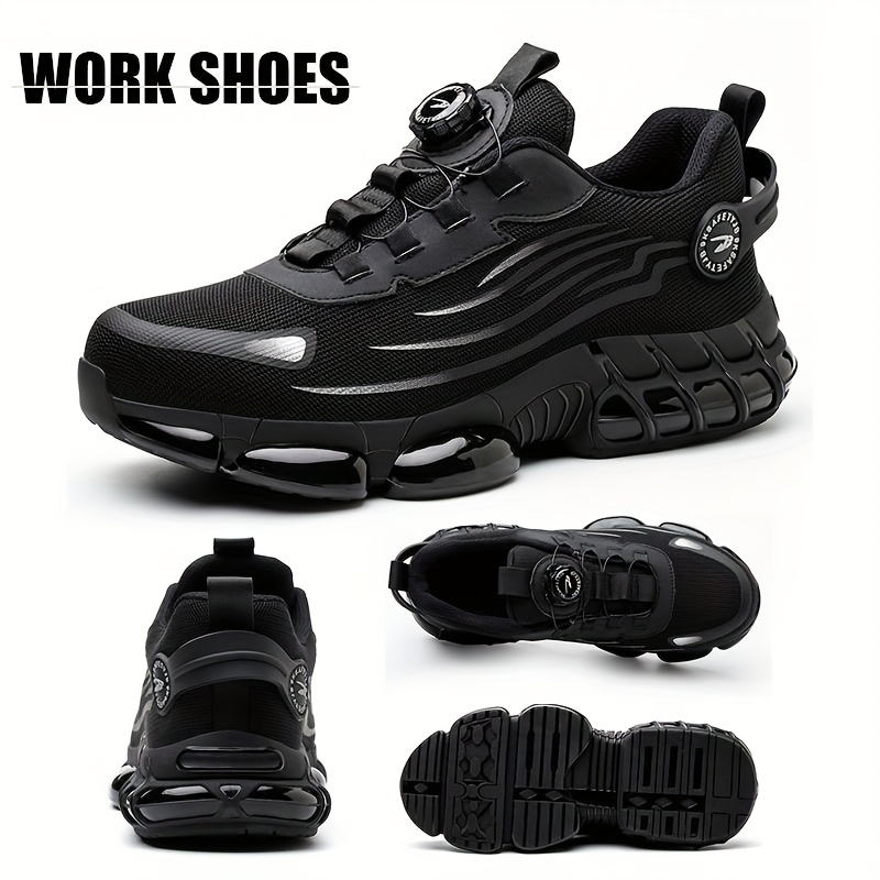 footwear for men designed for work suitable for   featuring protective elements comfortable fabric insoles casual outdoor sneakers and construction boots