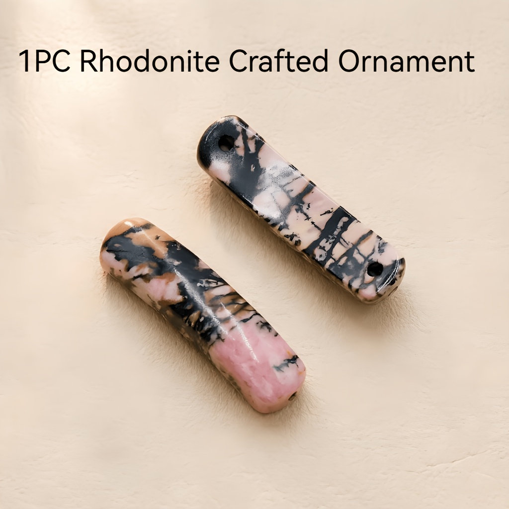TEMU Cuentas de para hacer joyería DIY - Piedras conectadoras curvas y rectangulares con cortadas, adecuadas para pulseras, colgantes, gargantillas,
