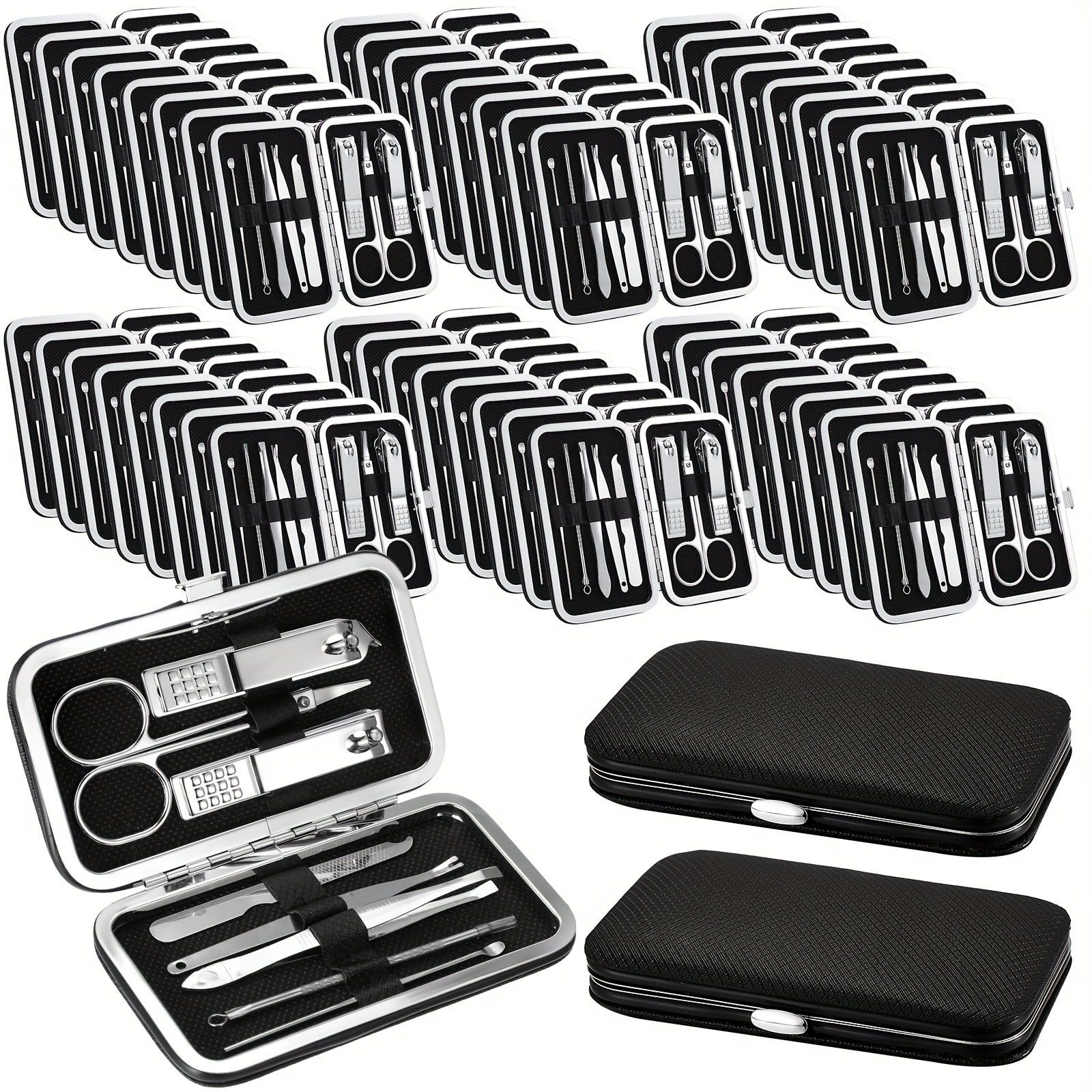 

50 Set Kit Clippers Pedicure Steel Grooming Set Portable For Personal (, )