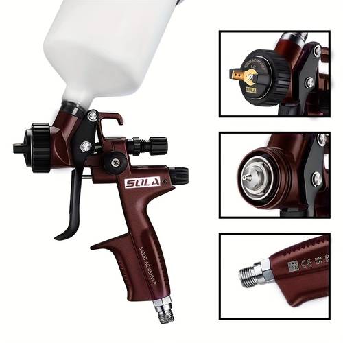automotive professional spray gun hvlp spray gun 1 3mm nozzle high atomization fine atomization uniform coating for house painting cars furniture varnish and topcoats