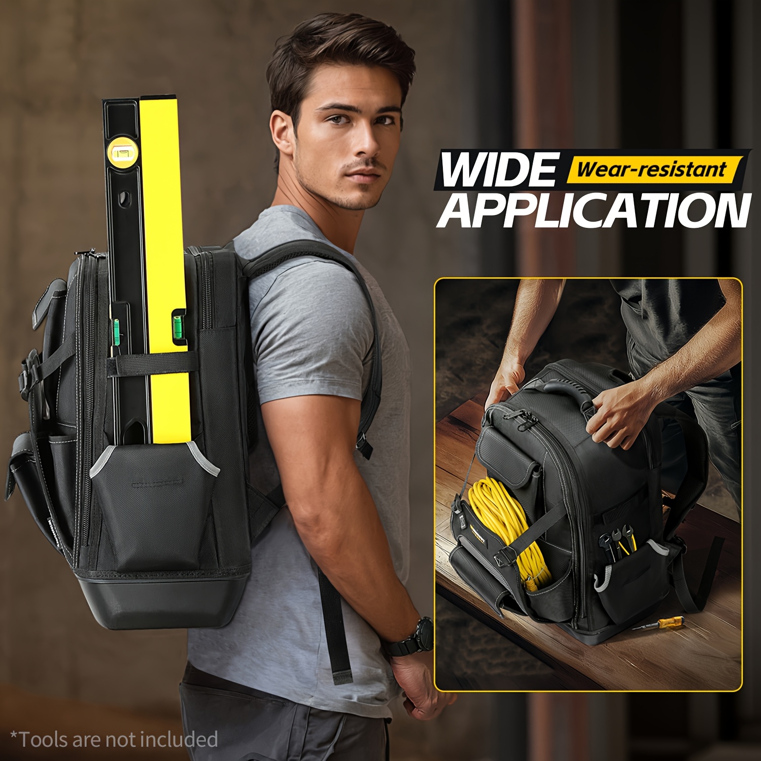 Work Backpack Heavy Duty Jobsite Backpack Tool Backpack Heavy Duty