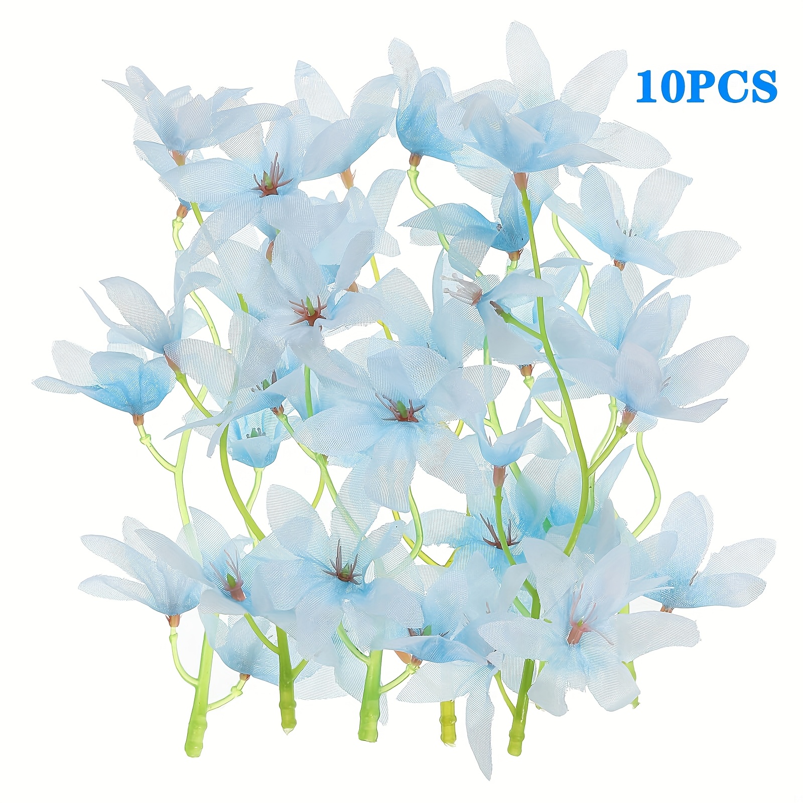 10pcs Simulation Flowers, Floating Candles Cylinder Vase Fillers For Romantic Wedding Centerpieces, Decorations, Events, Holiday Parties, Christmas Decoration, Christmas
