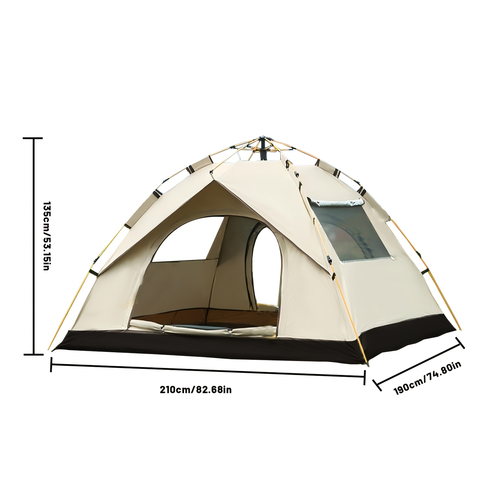 TEMU Camping Tents, Automatic Quick Opening Tents, Simple Family Tents, Portable Automatic Tents For Outdoor Camping, Travel, Backpacks, And Hiking