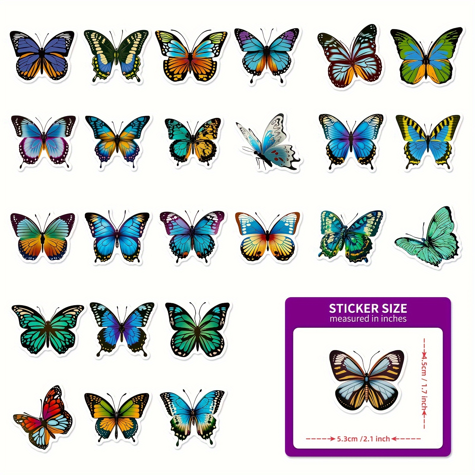 Cartoon Stickers Butterfly Graffiti Stickers - Temu United