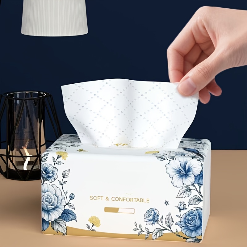 5160 sheets 12 pack embossed dining table napkins made wood high absorbency blue suitable for kitchen bath high quality decorative napkins bulk household Product details 3