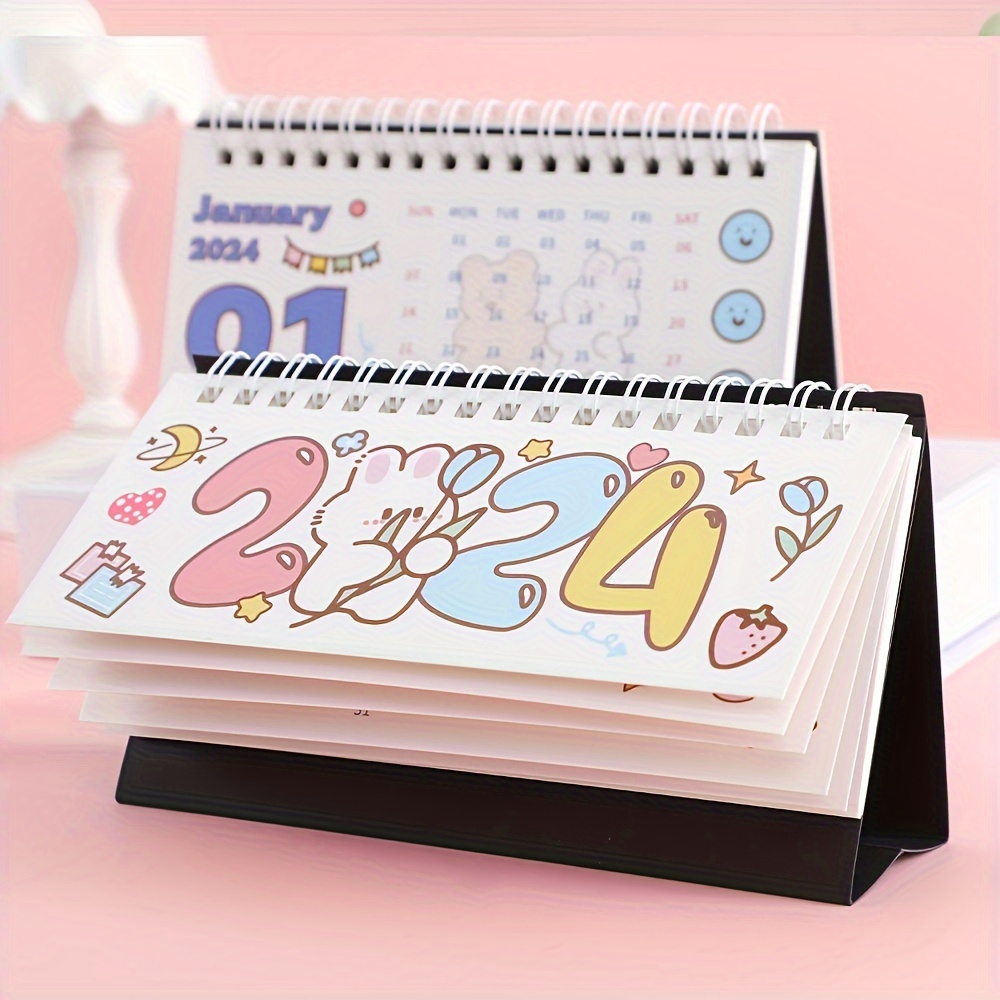 1pc Carino Calendario Tavolo A Flip Standing Desktop Ottobre - Temu Italy