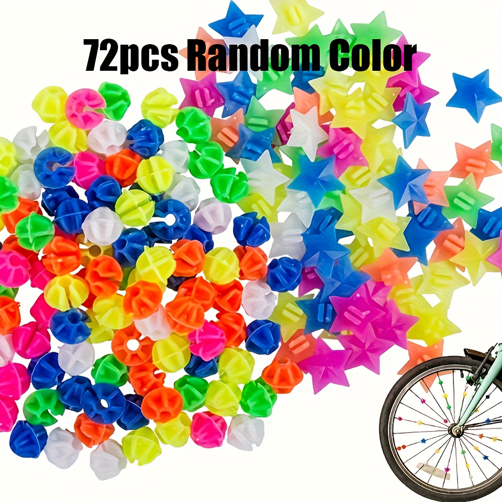 colorful bicycle wheel spoke beads clip plastic clips Temu Australia