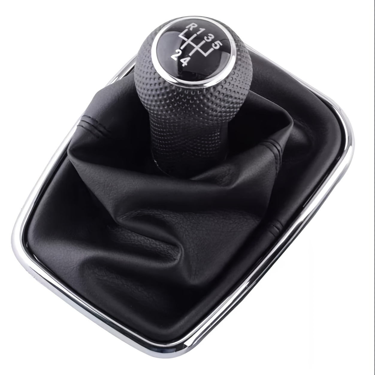 

A Universal 5- Manual Gear Shift Knob In Black-silver, Black-red, And Black-blue Colors, Suitable For The For Volkswagen Golf 4 Iv Mk4 R32 And With A 12mm Installation Diameter.