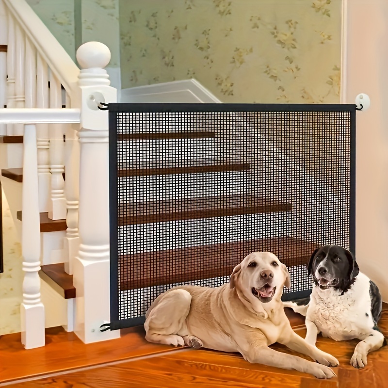 Zipper Mesh Fence Dual Pet Safety Barrier Temu