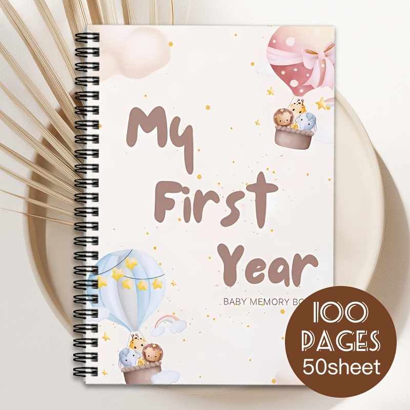 TEMU 1pc Spiral-bound Cute , Perfect As A Newborn Gift, Designed For Daily Recording - Ideal Notebook For Newborns And Pregnant Women