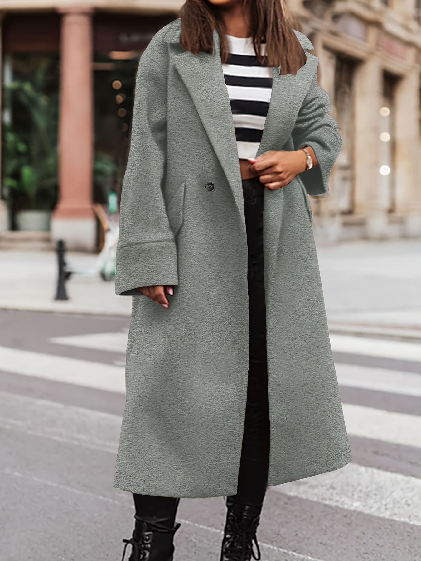 grey coat sold on Temu United States
