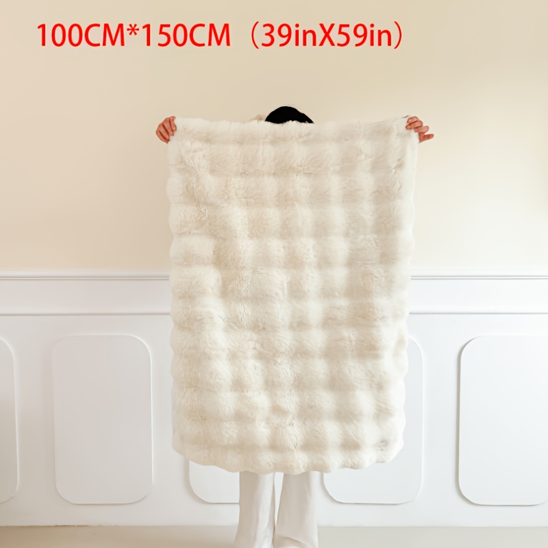 TEMU Copriletto coperta in peluche a ispessito a di , 1 pezzo, coperta per , coperta da viaggio per auto, coperta da esterno, coperta per pisolino .