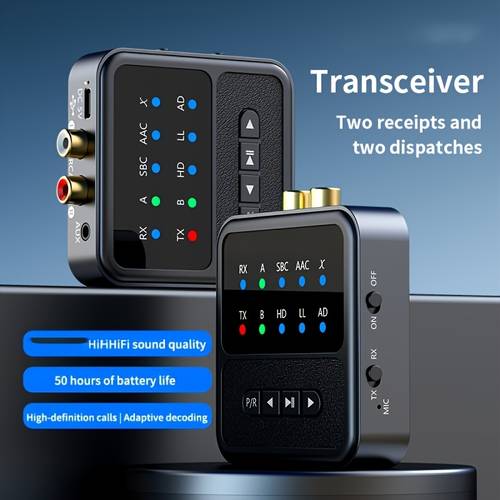 wireless 5 4 audio adapter link low latency wireless sound card built in battery transmitter receiver compatible for smartphones tablets theater pc speakers