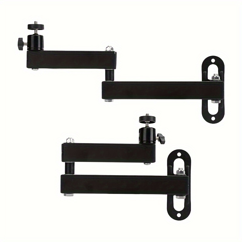 

Adjustable Iron Wall Mount Projector Bracket, 1-pack, Universal & 90° Tilt Support, Fits Standard 1/4" & 6mm Interfaces, Up To 4kg/8.81lb Capacity, Uncharged, For Use