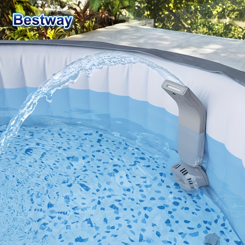 Image of 60322 1pc Waterfall Feature With Led Lights | Built-in Lights With 7 Color Compatible With Most Inflatable And Portable Hot Tub Spas