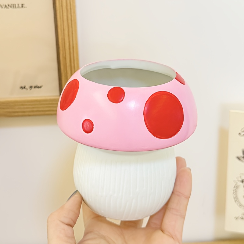 Image of 1/2pcs Mushroom Makeup Brush Holder Storage Supplies, Supplies For Makeup Brushes And Additions