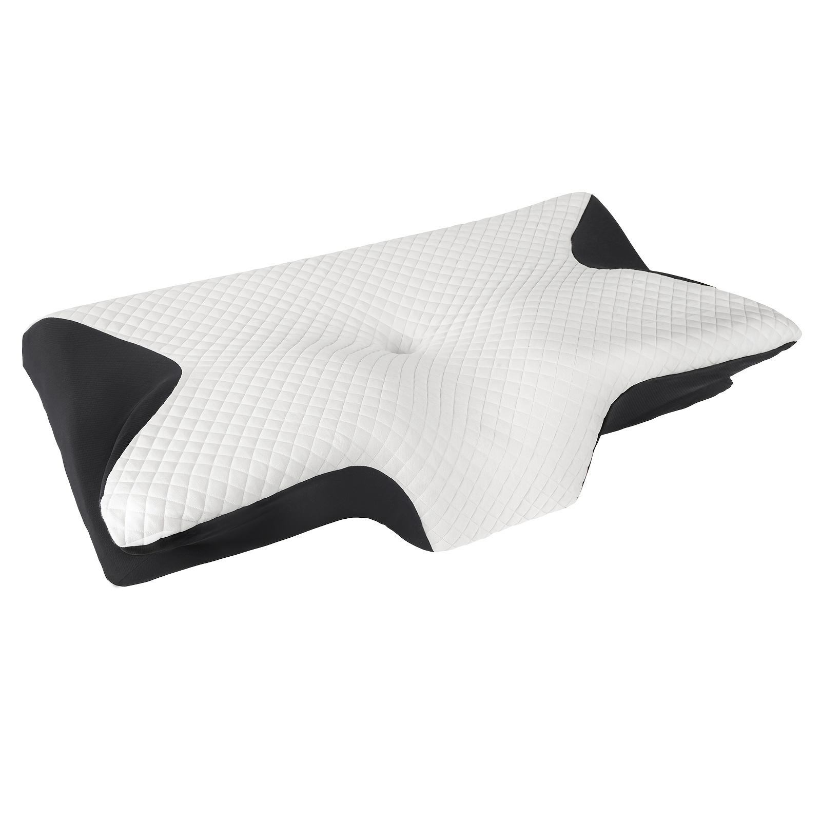 Neck Pillow, Pillow For Neck Support, Ergonomic Contour Shape For Side, Stomach And Back Sleepers, Breathable Cover, High