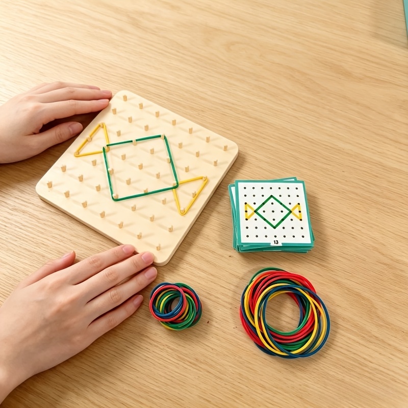 Geometric Shape Puzzle Board, Educational Game