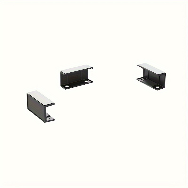Image of 3pcs Under Desk Laptop Stand With Adhesive Or Screw Mount, Adjustable Abs Material, Space- Design For Macbooks, Keyboards, Routers, Modems, , And Switches