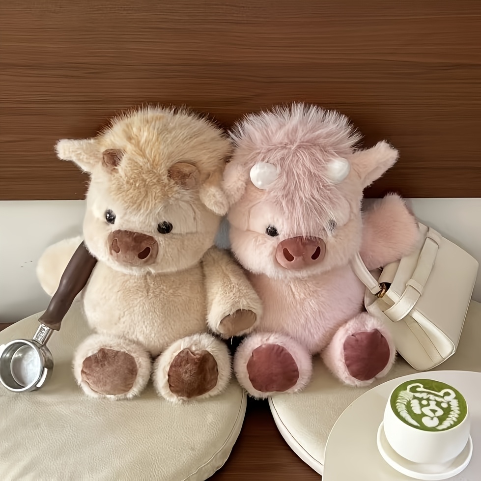 imagen del artículo 40cm/15.74in kawaii vaca de las   de peluche  , lindo peluche rosa,   y     de vaca de las  , regalo   de san valentín,   o   para niñas