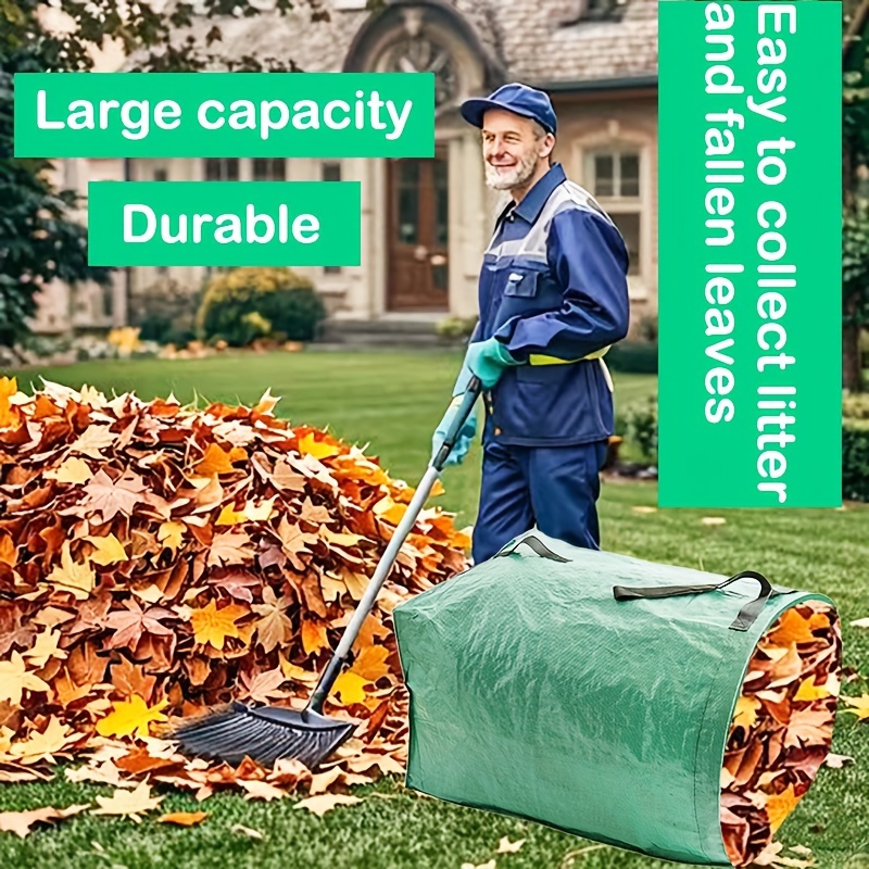 

Pp Material Large Capacity Reusable Garden Waste Bag – Multipurpose Durable Leaf Collection And Yard Debris Tote – Compatible With For Efficient Yard Cleanup