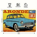 1pc vintage car metal sign waterproof iron wall art decorative plaque frameless art tin painting for home bar english text versatile hanging decoration metal wall art decor