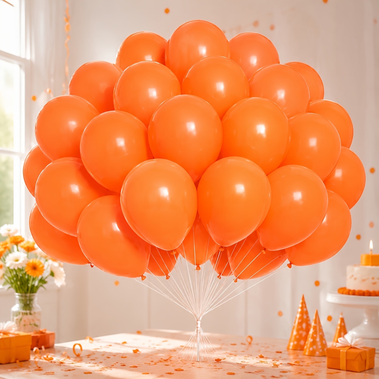 TEMU 48pcs Balloons 5-inch Suitable For Birthday Summer Party Themed Party Shower Festival Background Photo Prop Wedding New Year Gathering Venue