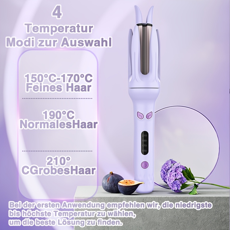 GENAI 28 mm automatische krultang met 4 warmtegraden, een slimme timer en automatische uitschakeling voor moeiteloos stylen - Snelle grip