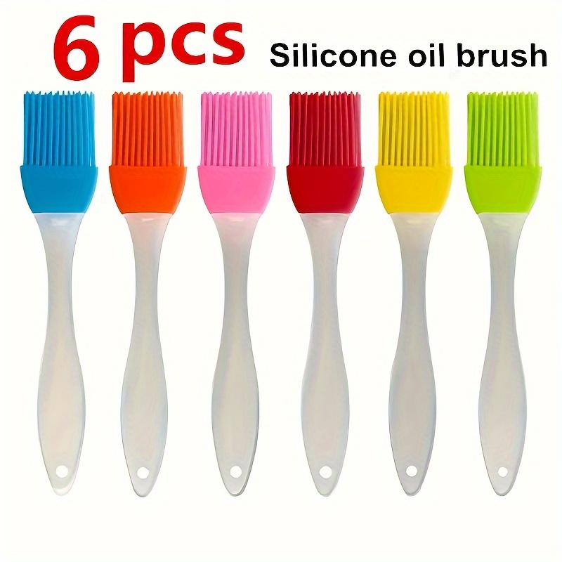 

6-pack Silicone Basting Brushes: Ideal For Bbq, Baking - Heat-resistant, Easy Clean & Versatile