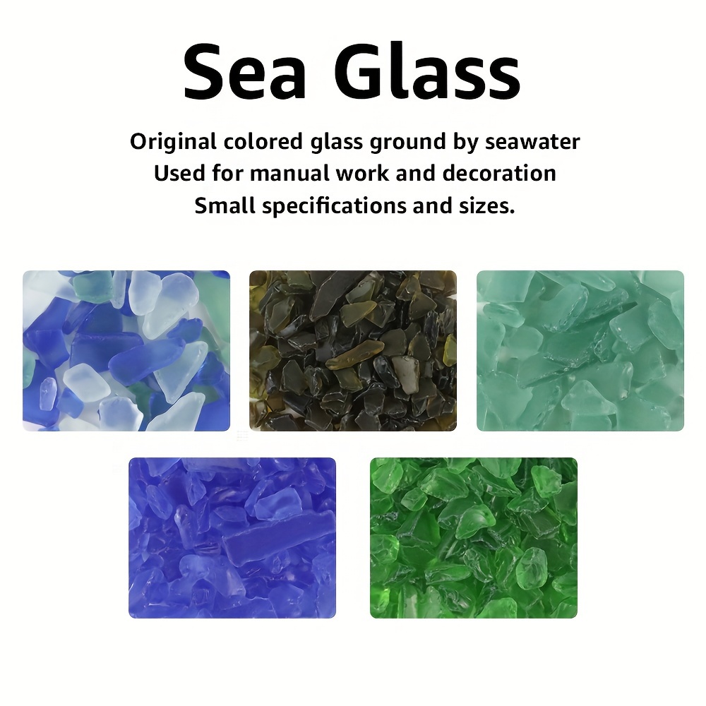 

Diy Craft Sea Glass Stones For Garden, Vase & Aquarium Decor - Resin Epoxy Craft Material, Artificial Gems, Pool Party & Home Decor - Ideal For | Material: Glass | Assorted Sizes & Colors Pack