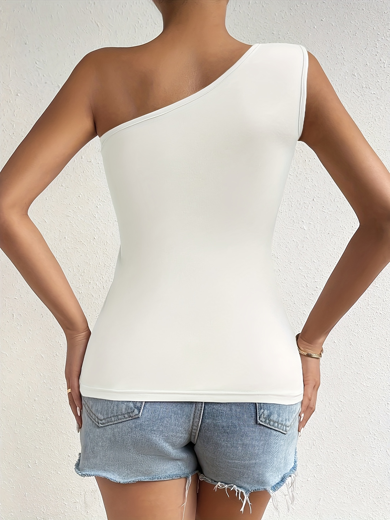 canotta elegante senza spalline donne camicetta Temu Italy