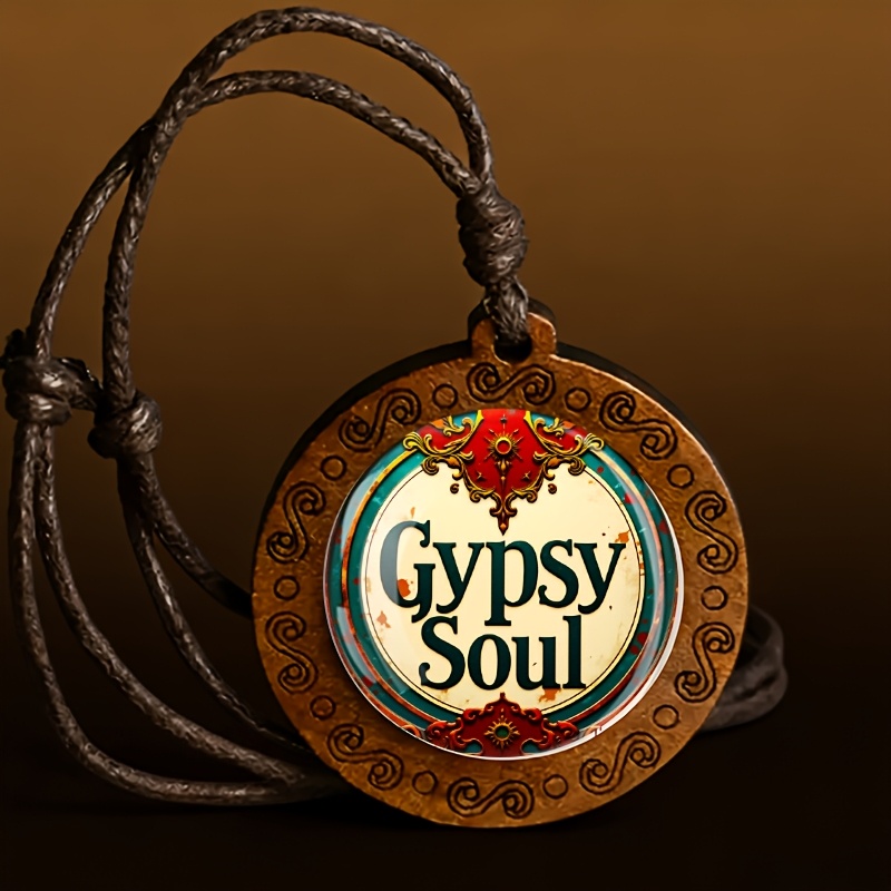 TEMU Wooden Necklace, Retro Easy Small Gift, Small Present For . Accessory, Daily Wear Individual Style, Suitable For