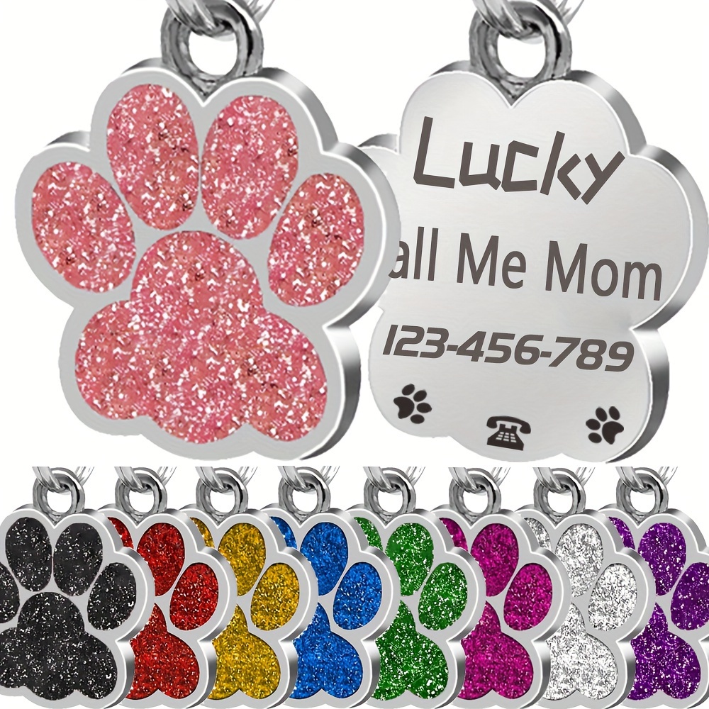 

Dog , Personalized Cat And Dog Pet Id Pendant, Tag Pendant Pet Paw-shaped Pendant, The For