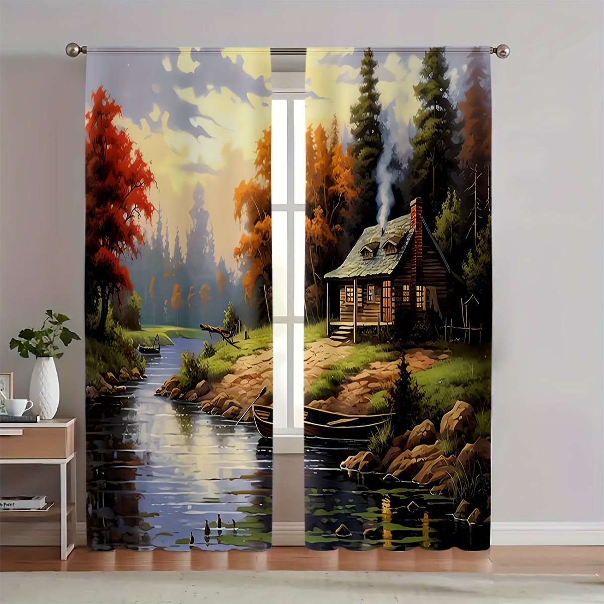 

Polyester Doorway Curtain Set Lining - , Rod , Reducing Panels For - For , , , (2 Panels/set)