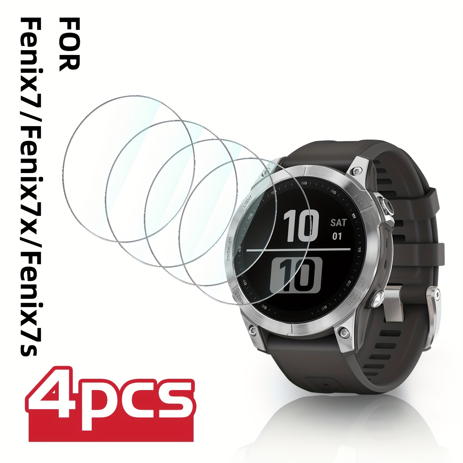 upscreen Hybrid Glass Clear Premium Pellicola in vetro per Garmin Fenix 7 Pro Solar (47 mm