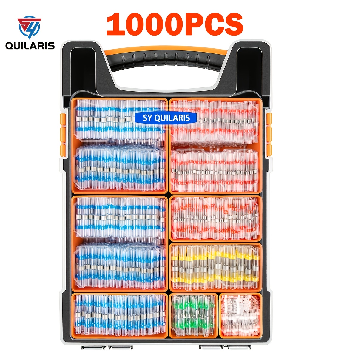 Image of 1000pcs Welding Sealed Wire Connectors Awg 26, Wire Connectors, Electrical Butt Connectors, Wire Cable Sealing Kit, Terminal Kit, For Boats, Cars, Trailers, Rvs, Boats, Trucks, Wiring