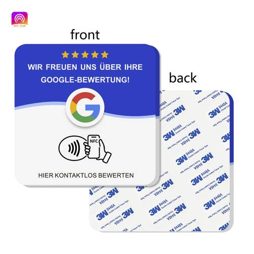 Artikelbild version für google , nfc-tap-karte, einfaches link-setup, hergestellt aus acryl, ideal für google-bewertungen, verbessert schnell das benutzererlebnis in geschäften und erhöht positive bewertungen, wodurch das geschäftsrating gesteigert wird.