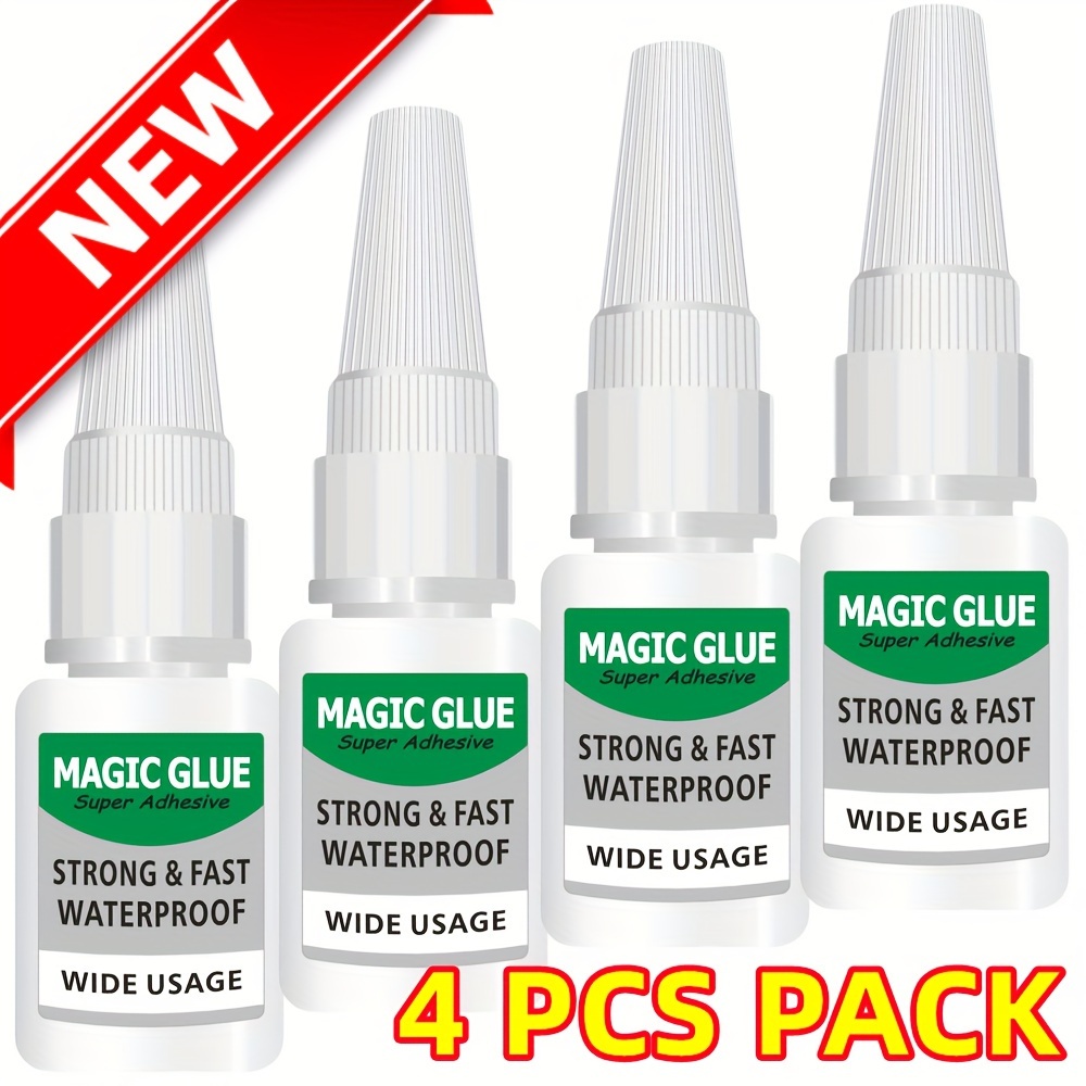 

4pcs Super Adhesive - Wide Usage For Shoe, Wood, And More Clear - For Transparent Repairs Super Glue, Superglue, Shoe Glue, Wood Glue, Clear Glue, , Metal Glue (20g/pcs)