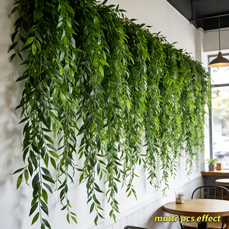 22pcs Set of Faux Wicker Green Plant Hanging Vines