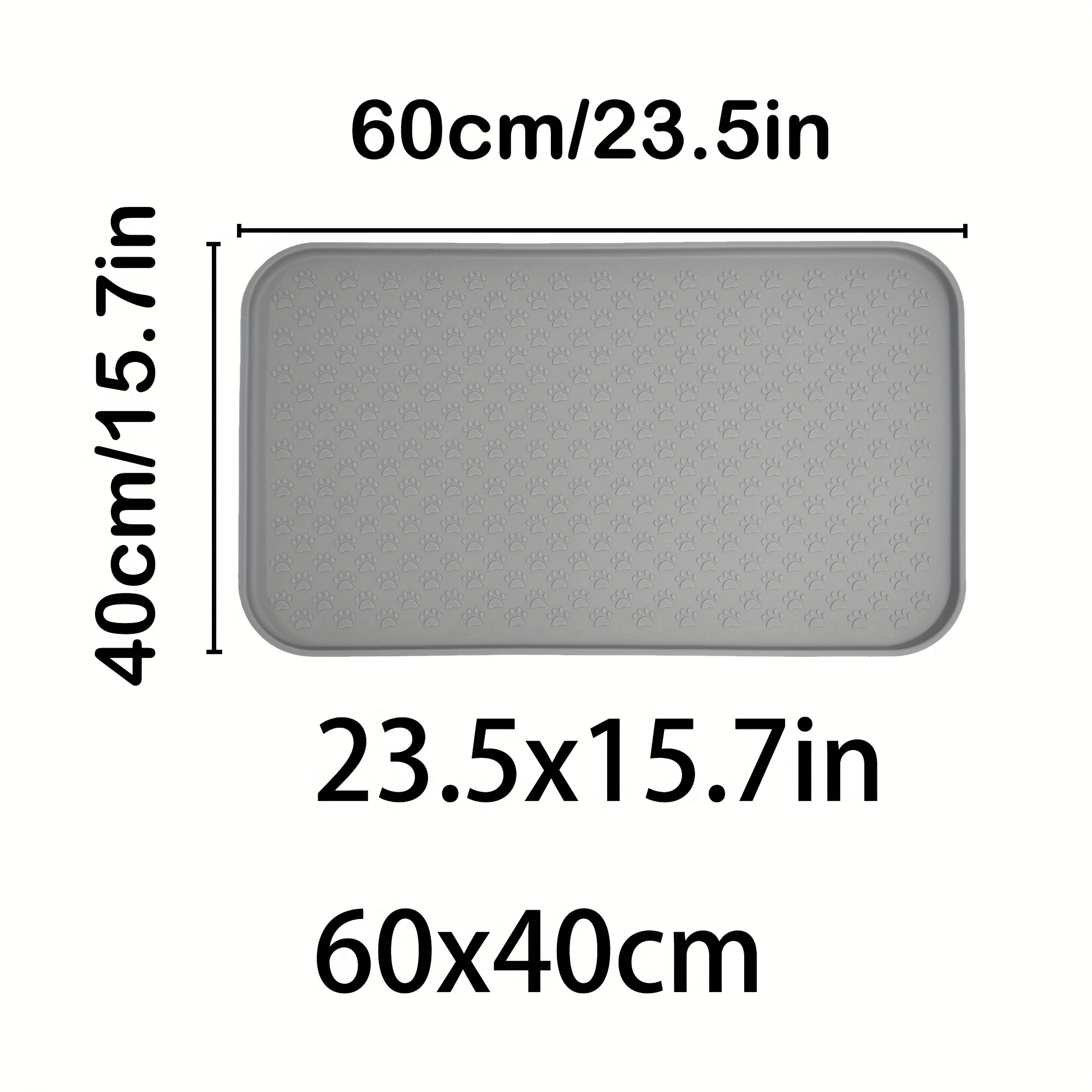 Dog Food Mat Anti-spill Protection, Pet Feeding Mat For Cat And Dog Water Bowls, Durable Thickened Silicone Pet Mat