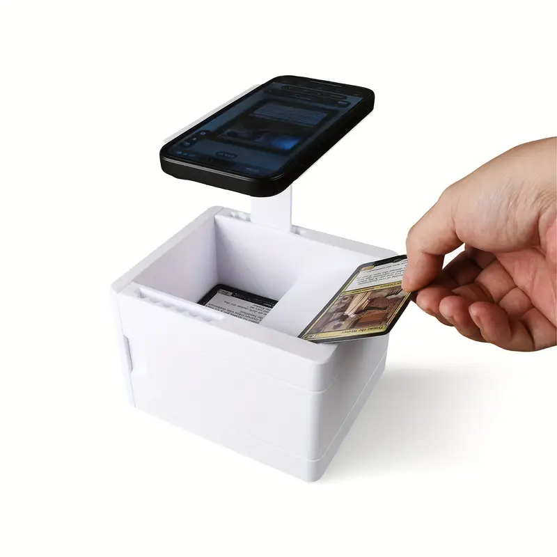 1pc TCG Card Scanner Phone Holder, Compatible with Standard-Sized * Cards Without Cover, Designed for Fast MTG Card Scanning * Used in Conjunction with * App * Fast Scanning And Price * 1pc TCG Card Scanner Phone Holder, Compatible with Standard-Sized * Cards Without Cover, Designed for Fast MTG Card Scanning * Used in Conjunction with * App * Fast Scanning And Price *