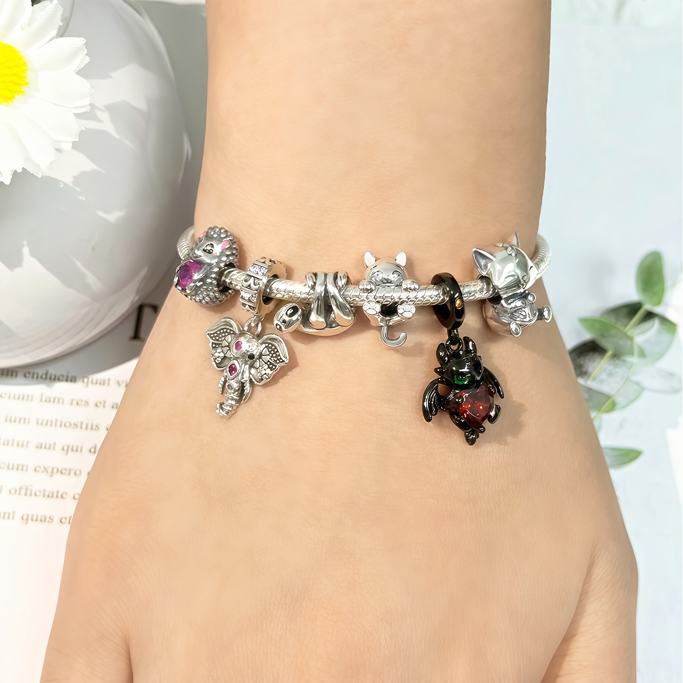 Sacred Elephant Pendant for Bracelets & Necklaces