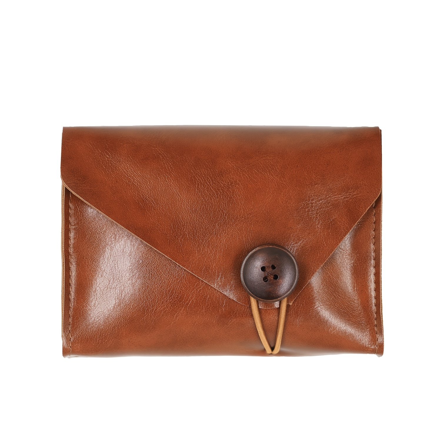 Image of Vintage Slant-button Short Portable Cosmetic Lipstick Mini Pouch, Coin Purse, Earphone Protective Case, Data Cable And Phone Accessories Organizer, Women's Miscellaneous Change Storage Bag