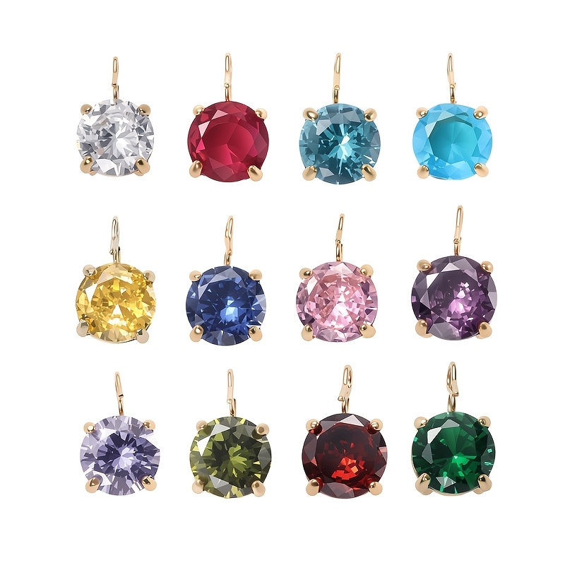 Versatile Style Non-Fading Round Synthetic Zircon Pendant Necklace