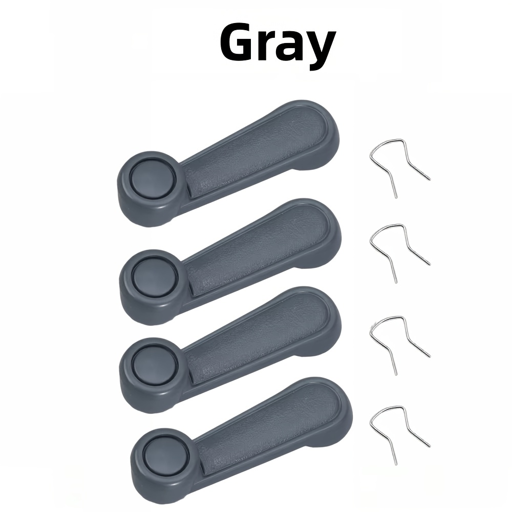 TEMU 8pcs Black/gray Window Winding Handles Universal Car Window Connect Winder Handle Crank Door Lever Handle Replacement