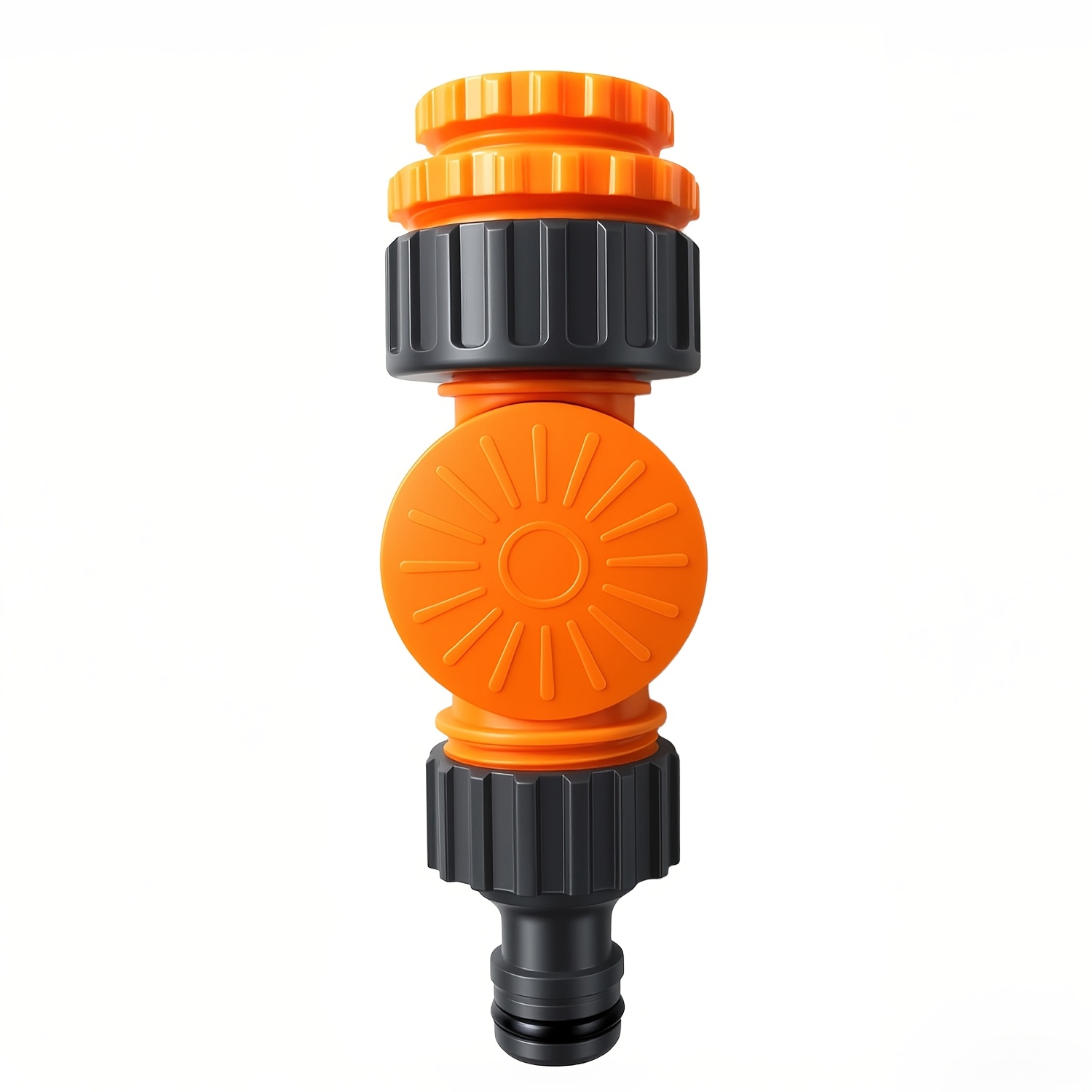 Image of 1pc Rotatable Hose Adapter, Universal Faucet Connector, Garden Hose Quick Connector, Universal Hose Connector, Fits 1/2", 3/4" And 1" External Thread Taps, Ideal For Garden Water Pipe Connection